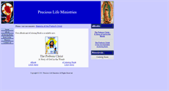 Desktop Screenshot of preciouslifeministries.org
